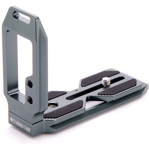 3 Legged Thing QR11 FBC 2.0 Universal L Bracket for DSLR Cameras - Metallic Slate Gray - Compatible with Canon, Nikon, Sony - Perfect for Landscape & Portrait Photography
