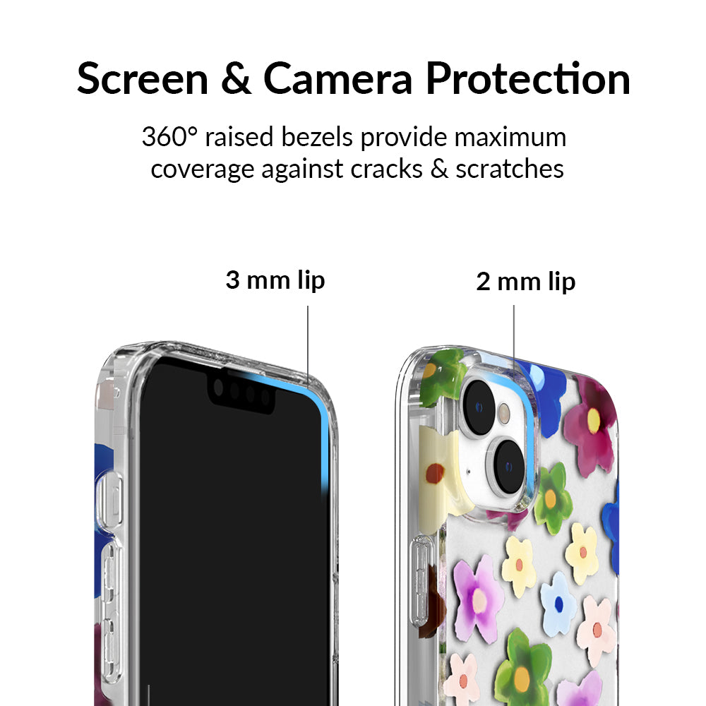 Flower Power iPhone Case - Vibrant Floral Design Protective Cover for iPhone 12/13/14/15 Pro Max - Perfect for Spring, Summer & Boho Style Lovers