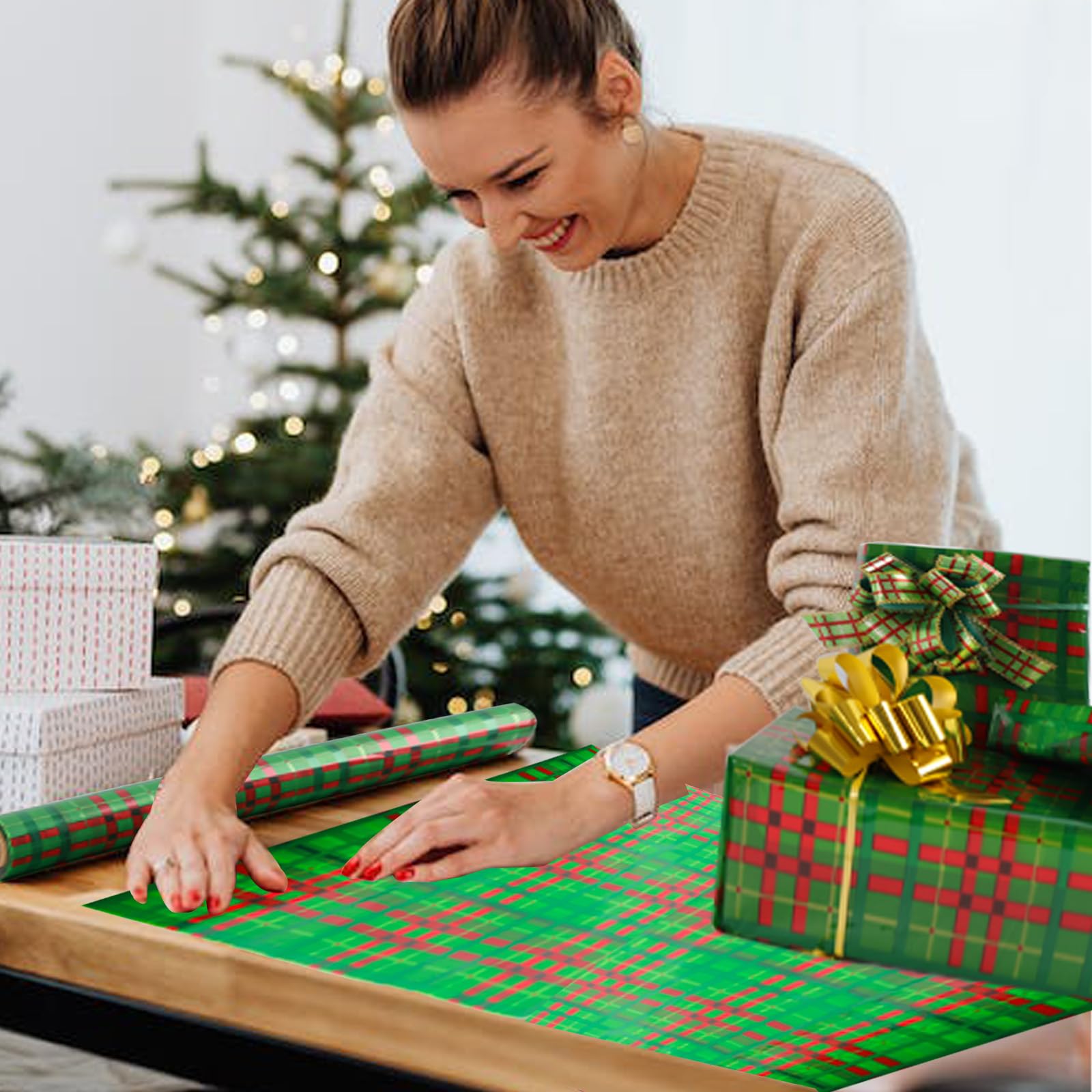 CMFYHM Christmas Cellophane Wrap Roll (34