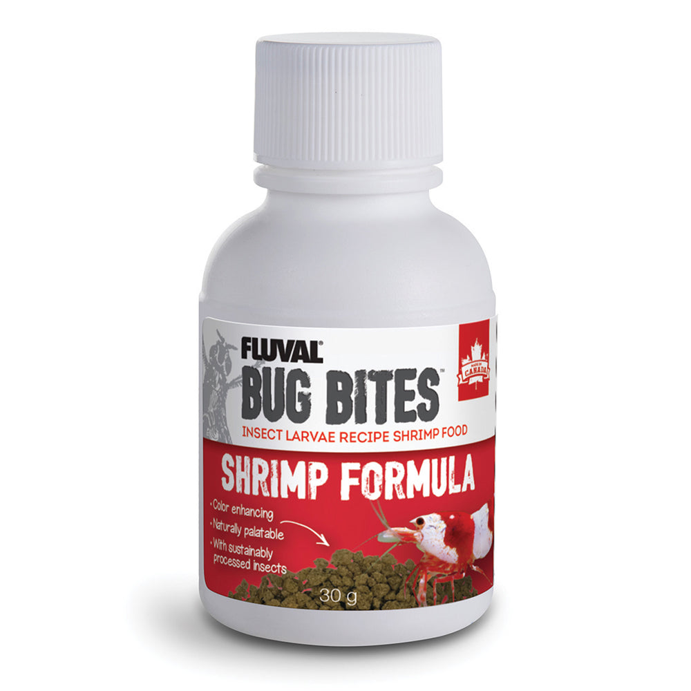 Fluval Bug Bites Shrimp Formula Fish Food - 1.05oz (30g) High Protein Natural Ingredients for Tropical Fish, Betta & Goldfish - Perfect for Aquarium & Fish Tank Feeding