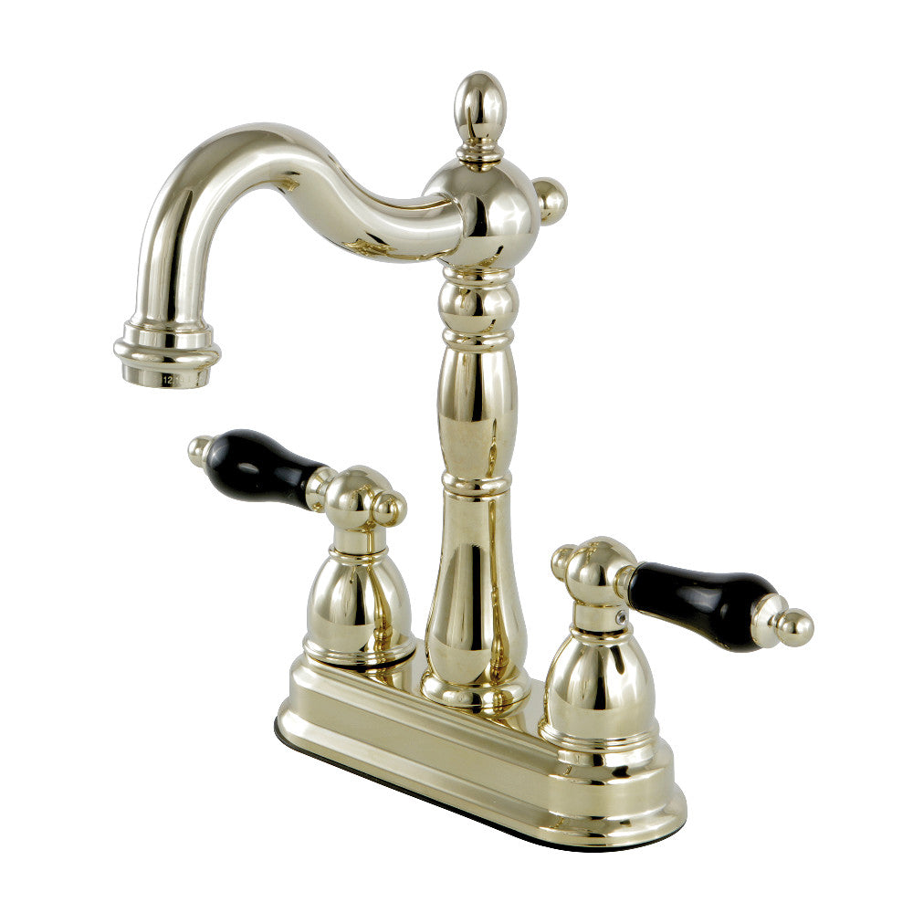 Kingston Brass KB1491PKL Duchess Two Handle Bar Faucet - Polished Nickel Finish for Kitchen & Bar Sink - Perfect for Home, Restaurant, and Commercial Use