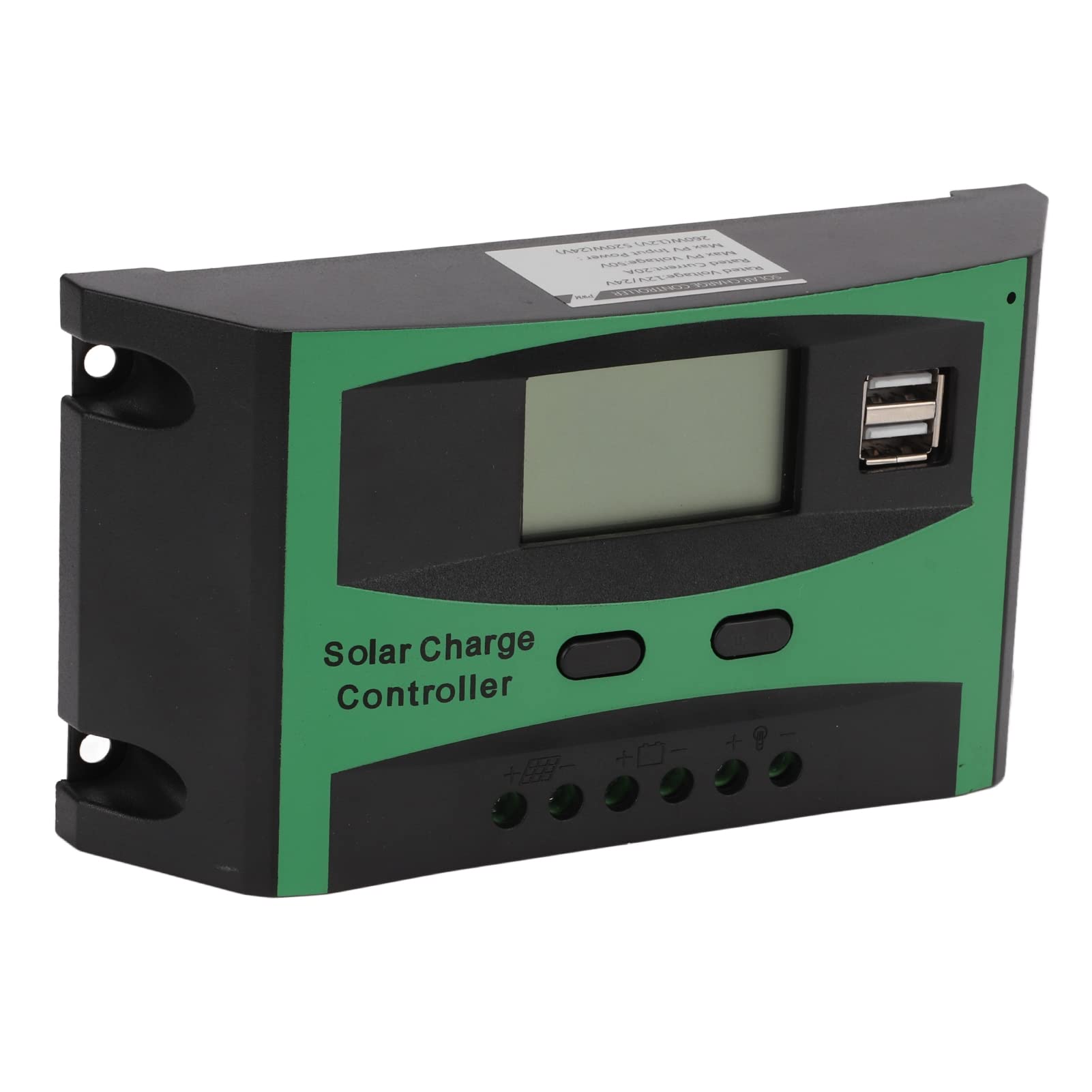 20A Solar Charge Controller - 12V/24V Auto-Switching MPPT Smart Controller for Solar Panels | High Efficiency & Waterproof for Outdoor RV, Boat, Off-Grid Power Systems