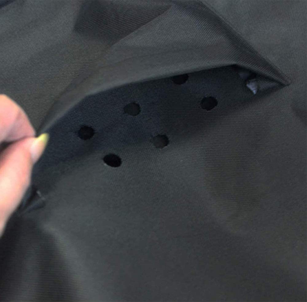 Outdoor Black Air Conditioner Cover - Waterproof, Dustproof & Snowproof AC Unit Cover for Square Central Air Conditioners - Protect Your A/C from Weather & Debris (Perfect for Homes, Apartments & Commercial Buildings)