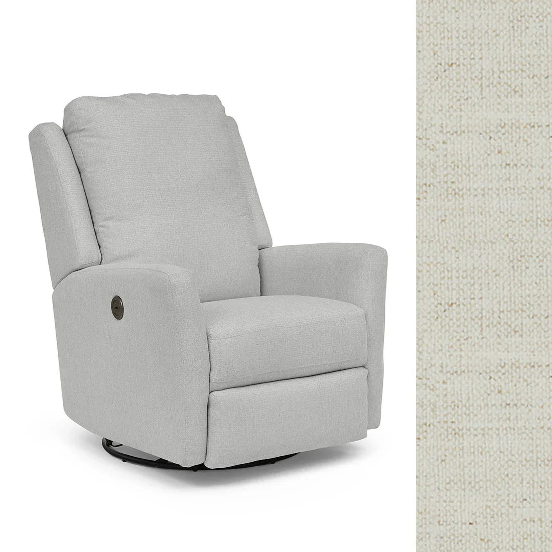 Best Heatherly Power Swivel Glider Recliner Chair - Ergonomic Comfort for Living Room, Nursery & Home Theater - Adjustable Electric Massage Chair with USB Ports
