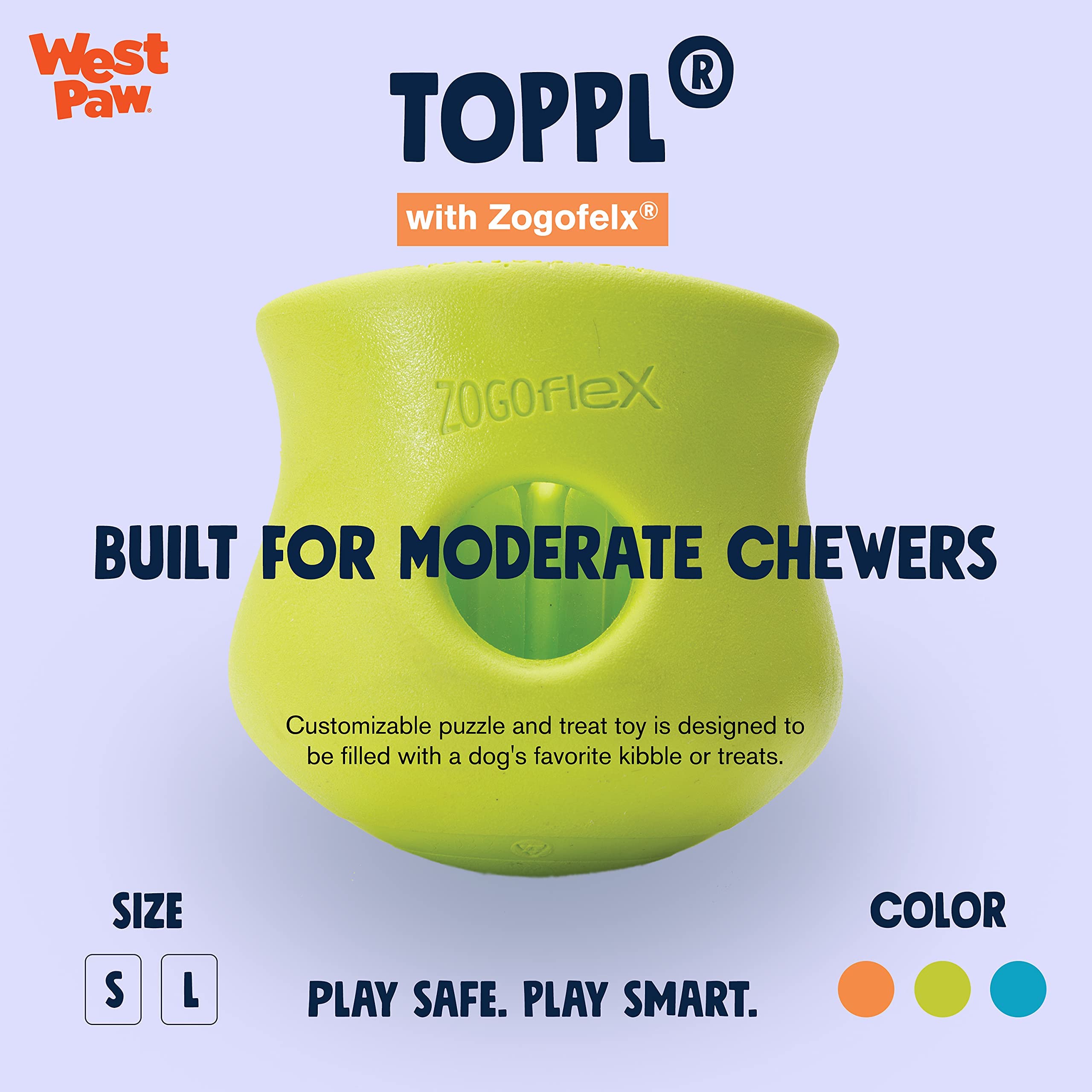 Premium Air Dried Bison Heart Dog Treats with Zogoflex Toppl Interactive Treat Dispenser Toy Bundle – Natural Farm Fresh Dog Chews & Puzzle Feeder for Mental Stimulation – Perfect for Training, Enrichment & Slow Feeding