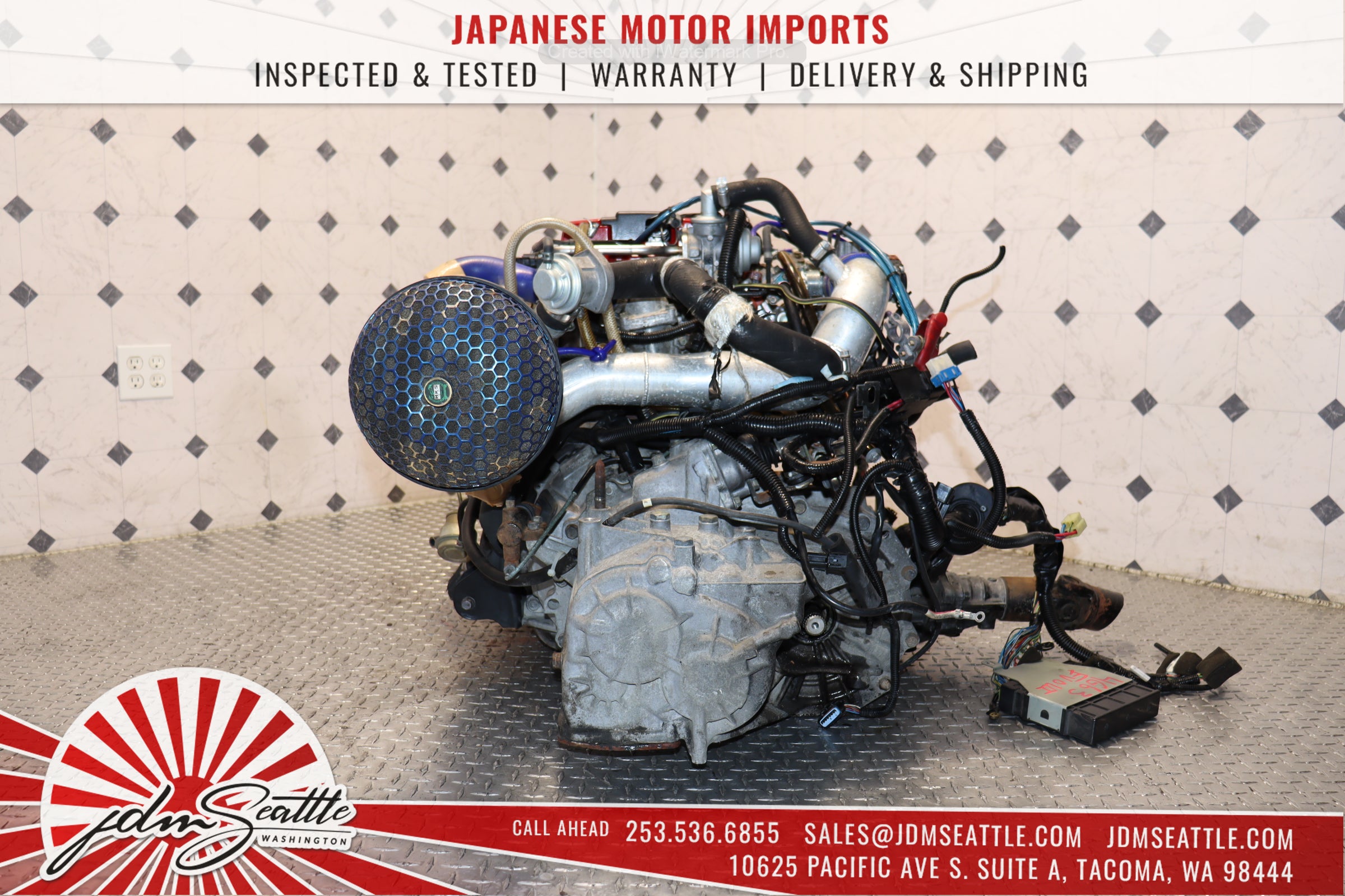 JDM 4G63 Turbo Engine with 5-Speed Transmission for 1998 Mitsubishi Evo 5 - Complete Motor Swap Kit Including Wiring Harness & ECU - Perfect for Performance Upgrades & Racing Builds