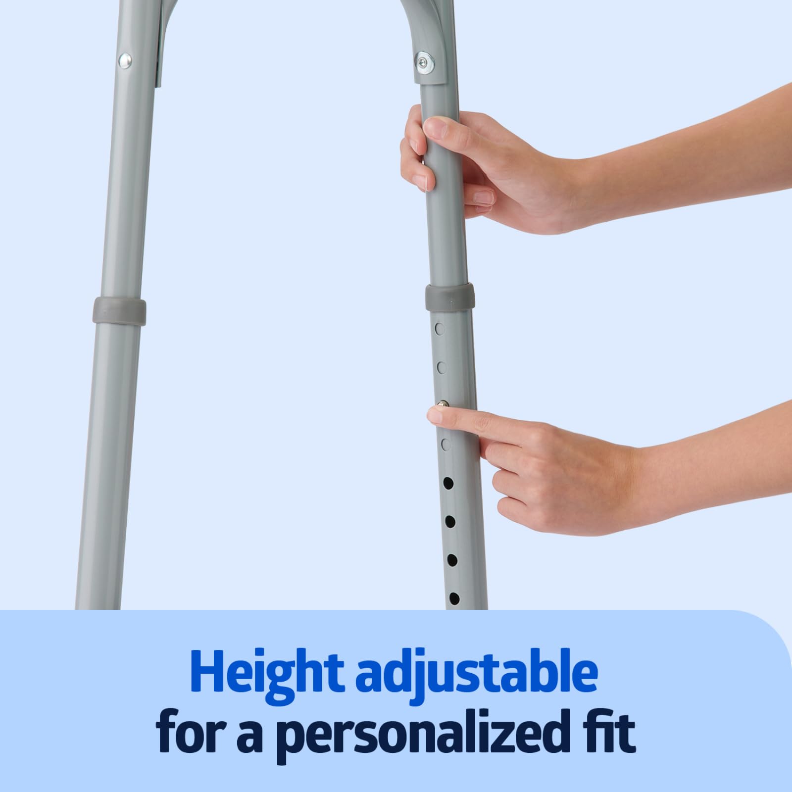 Medline Lightweight Junior Folding Walker with 5