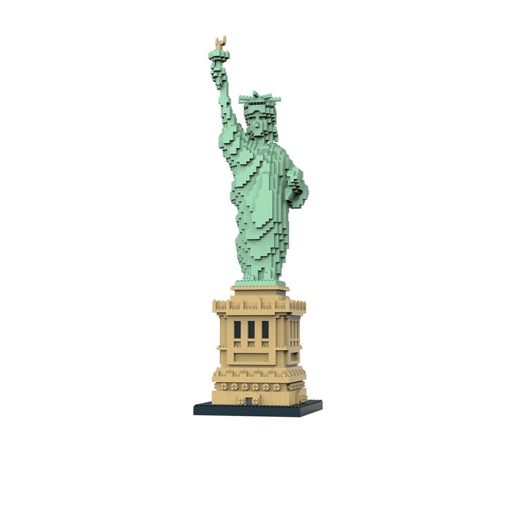 Liberty Enlightened USA Statue of Liberty Micro Mini Building Blocks Set - Creative Construction Toy for Kids & Adults - Perfect for History Lovers, STEM Learning & Collectible Display