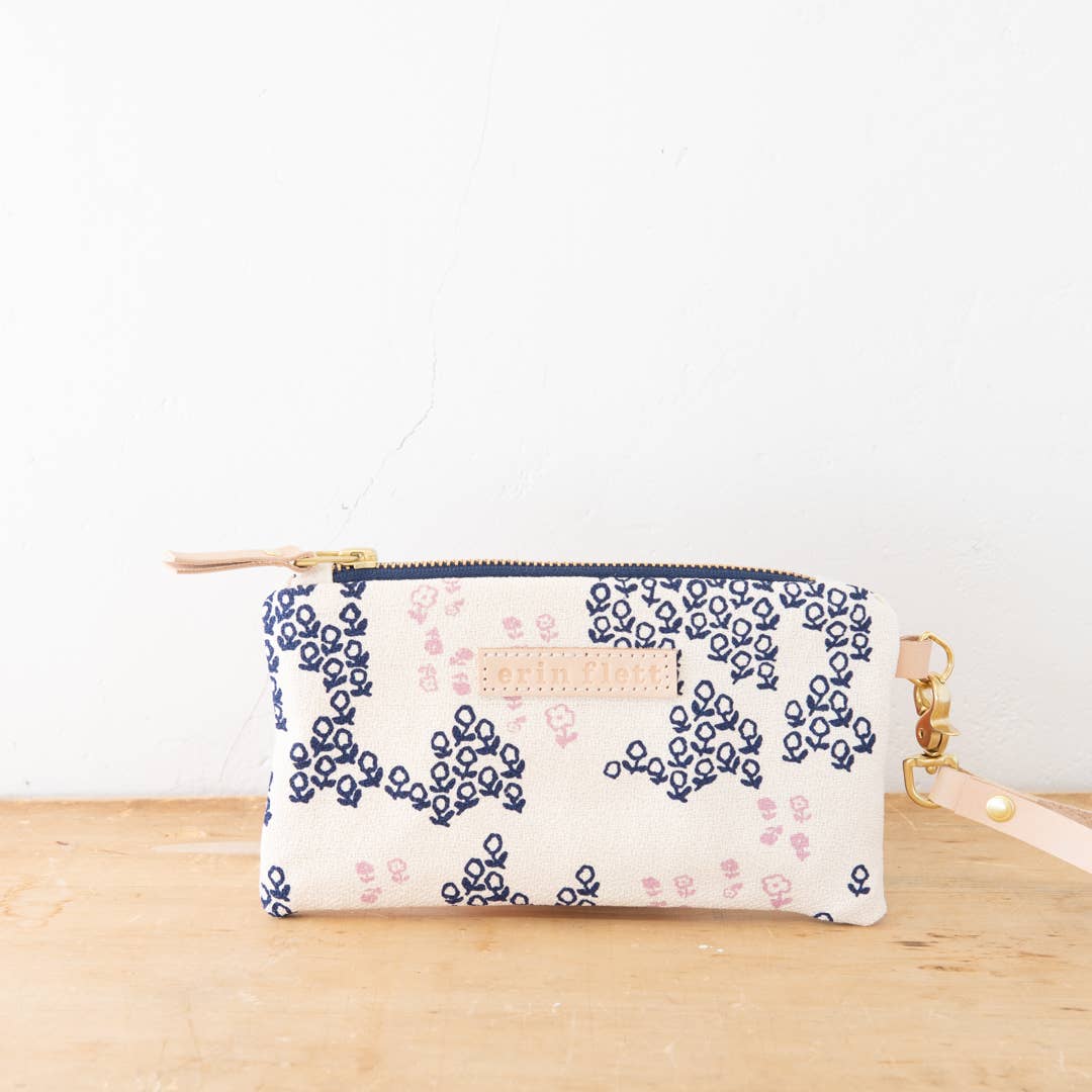 Erin Flett Field Of Flowers Wristlet - Floral Pattern Clutch Purse for Women | Perfect for Parties, Weddings & Everyday Use