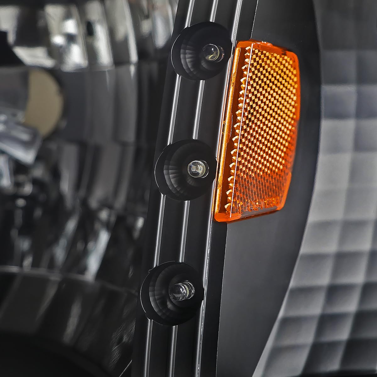 Spec-D Tuning Black Housing Clear Lens LED Headlights + Corner Lights for 1993-1997 Ford Ranger - Left & Right Pair Headlight Assembly - Upgrade for Night Driving & Off-Road Adventures