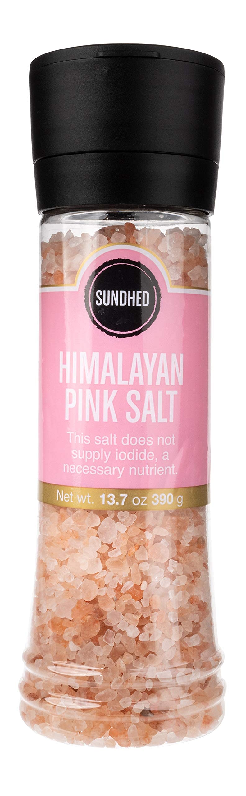 Pink Himalayan Salt Coarse Grinder | 390g (13.75 oz) Natural Rock Salt for Cooking & Seasoning | Keto, Paleo & Kosher Certified | Perfect for Steaks, Salads & Gourmet Dishes