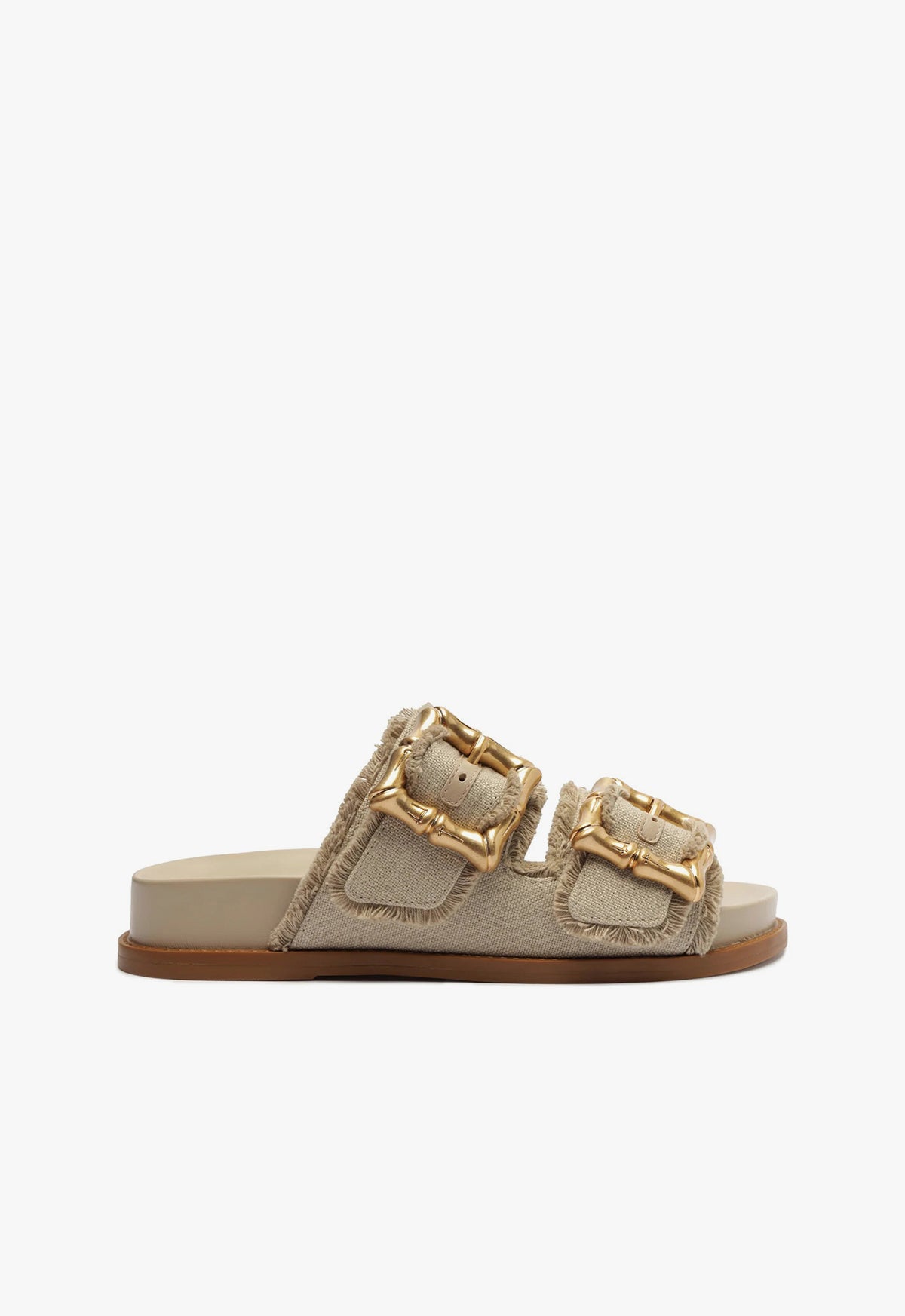 Enola Sporty Linen Sandals for Women - Breathable Summer Walking Shoes - Comfortable Casual Beach Flip Flops for Outdoor, Travel & Vacation