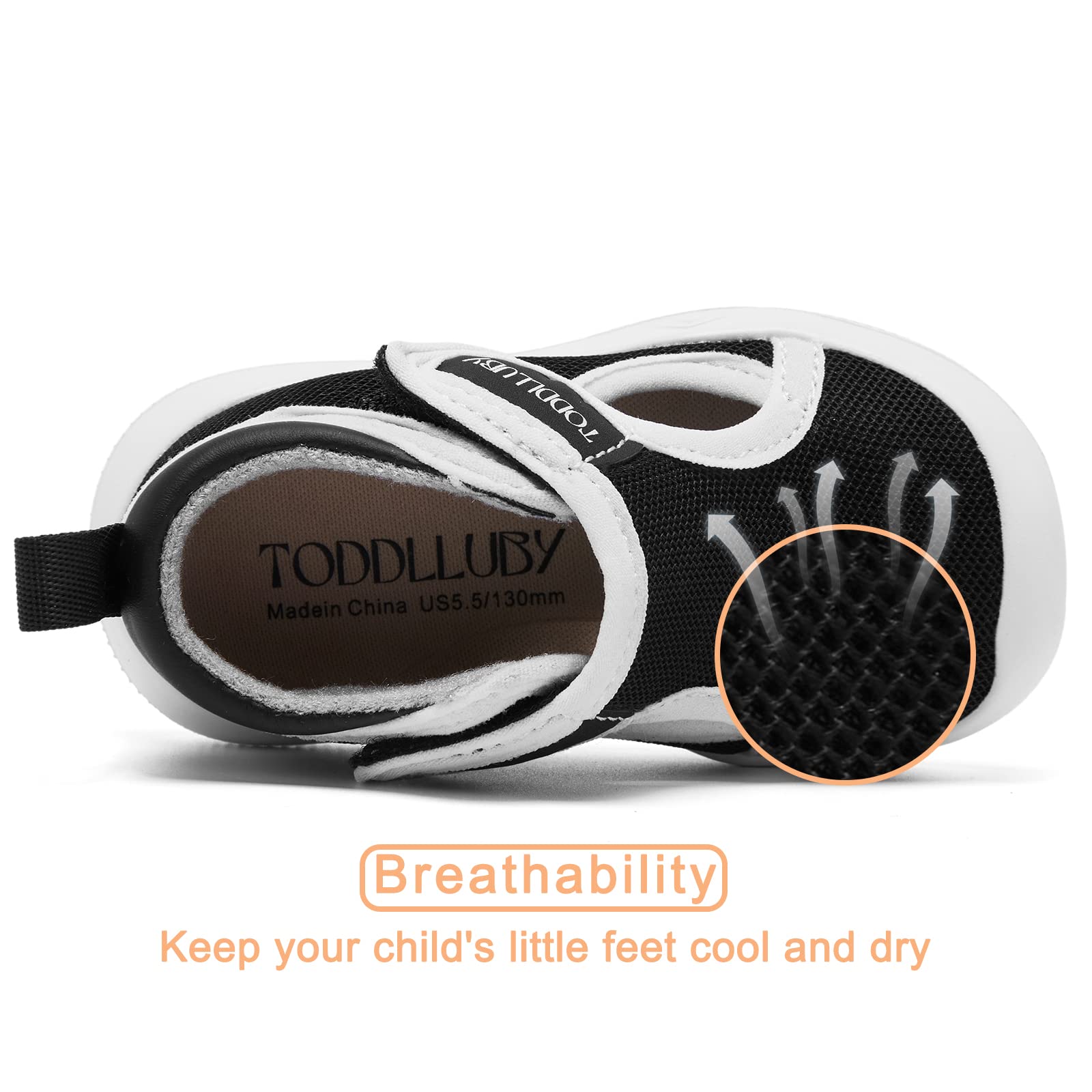 **Breathable Non-Slip Water Shoes for Toddler Boys & Girls - Lightweight Sport Sandals for Beach, Pool & Outdoor Play**