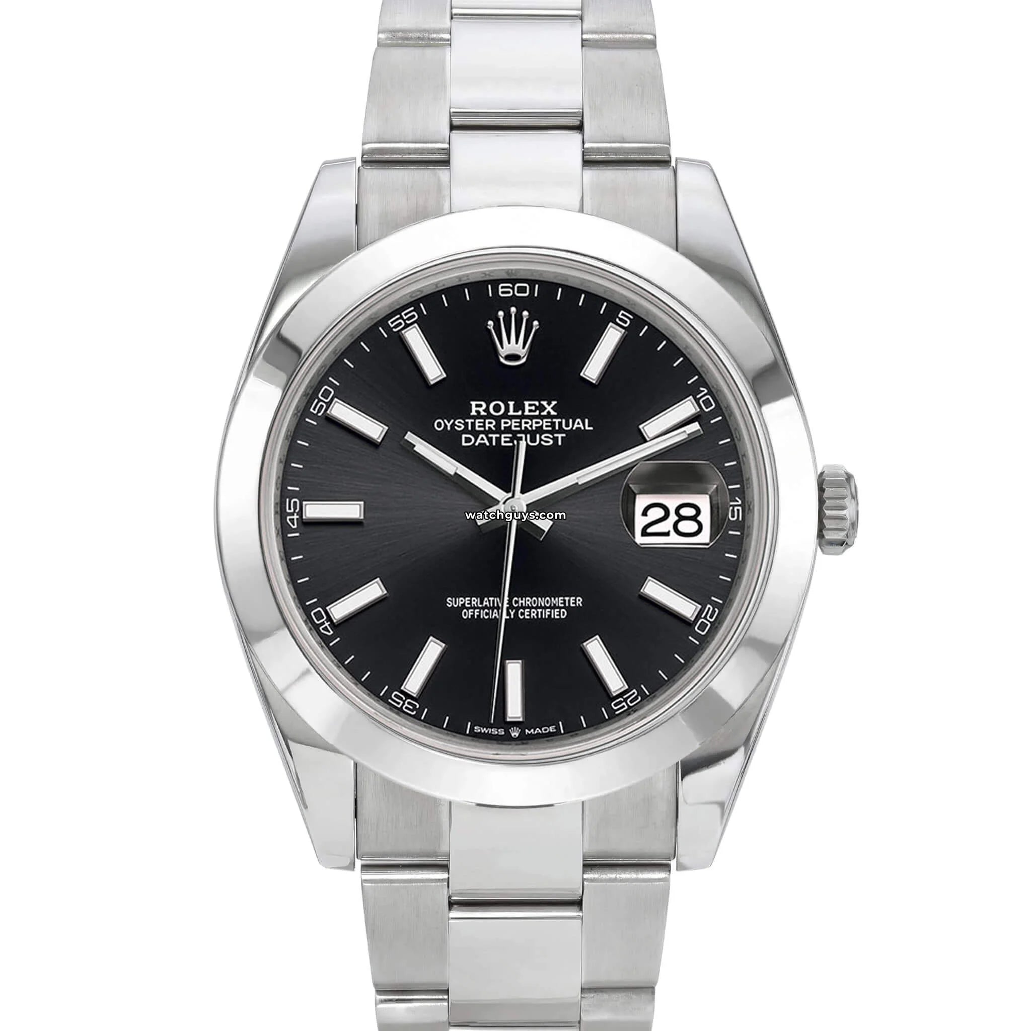 Rolex Datejust 126300 Stainless Steel Watch - Luxury Automatic Men's Timepiece for Business, Wedding & Formal Occasions