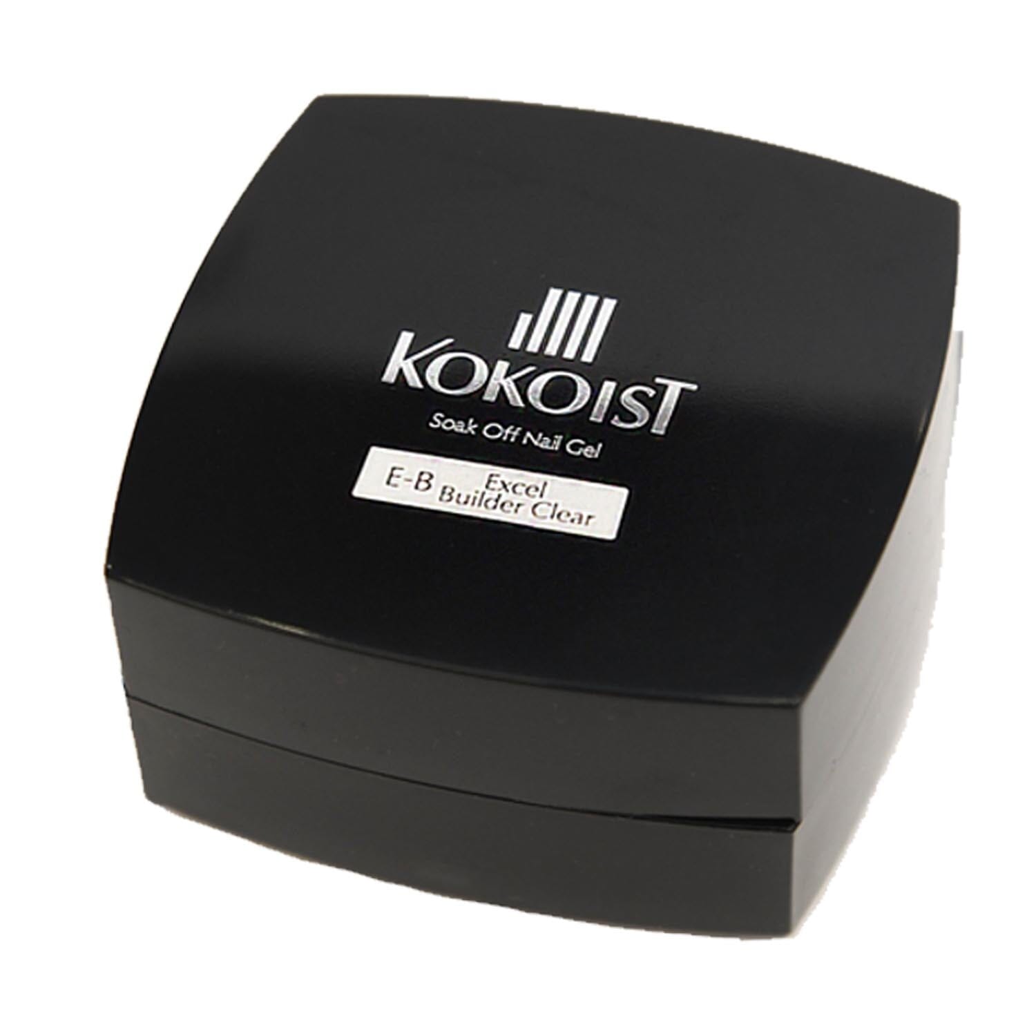 Kokoist Excel Builder E B Clear 20g - Professional Nail Builder Gel for Strong & Natural-Looking Extensions - Perfect for Salon & DIY Nail Art