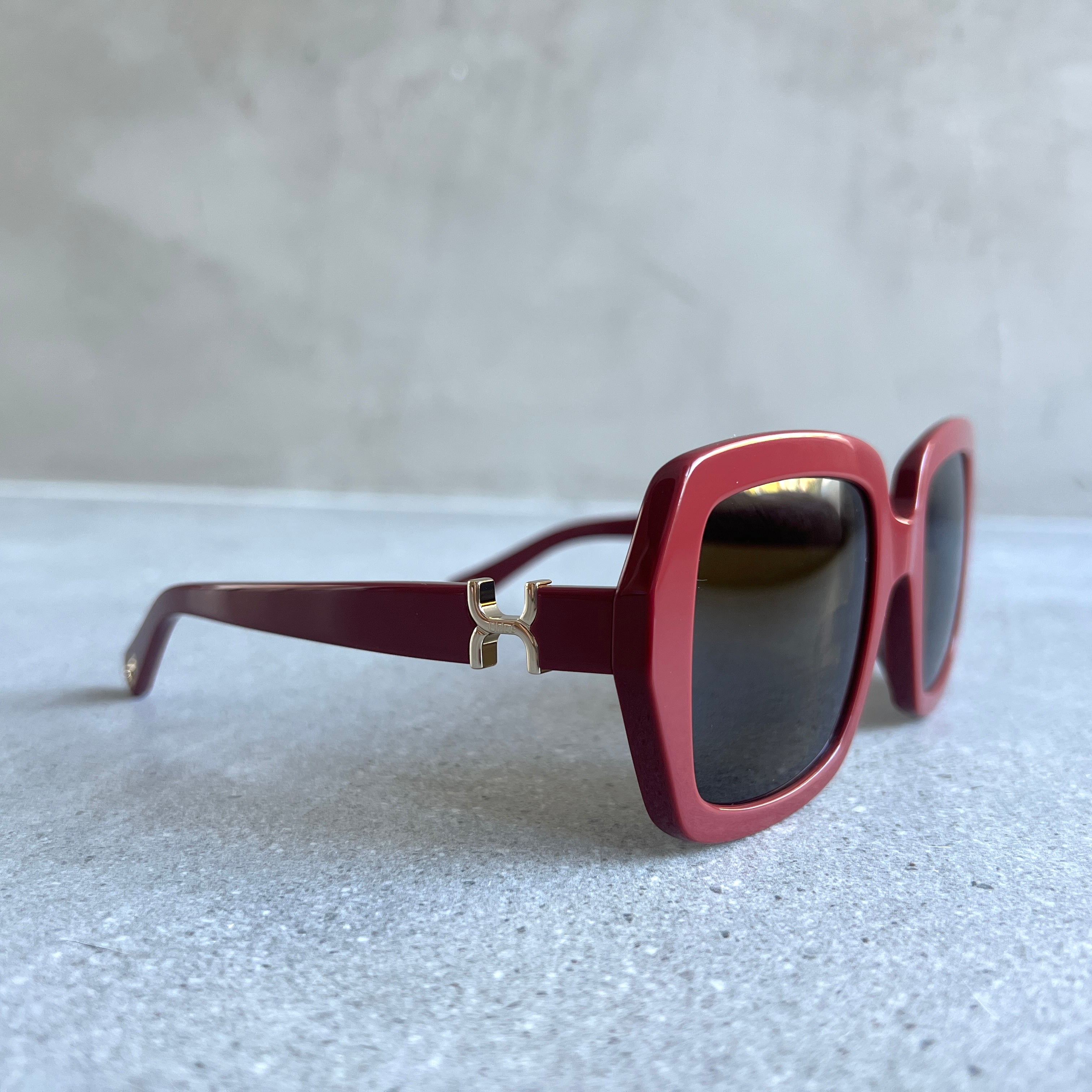 Chloe CH0301S Marcie Octo Sunglasses for Women - Burgundy Frame & UV Protection - Perfect for Beach, Driving & Fashion Outfits