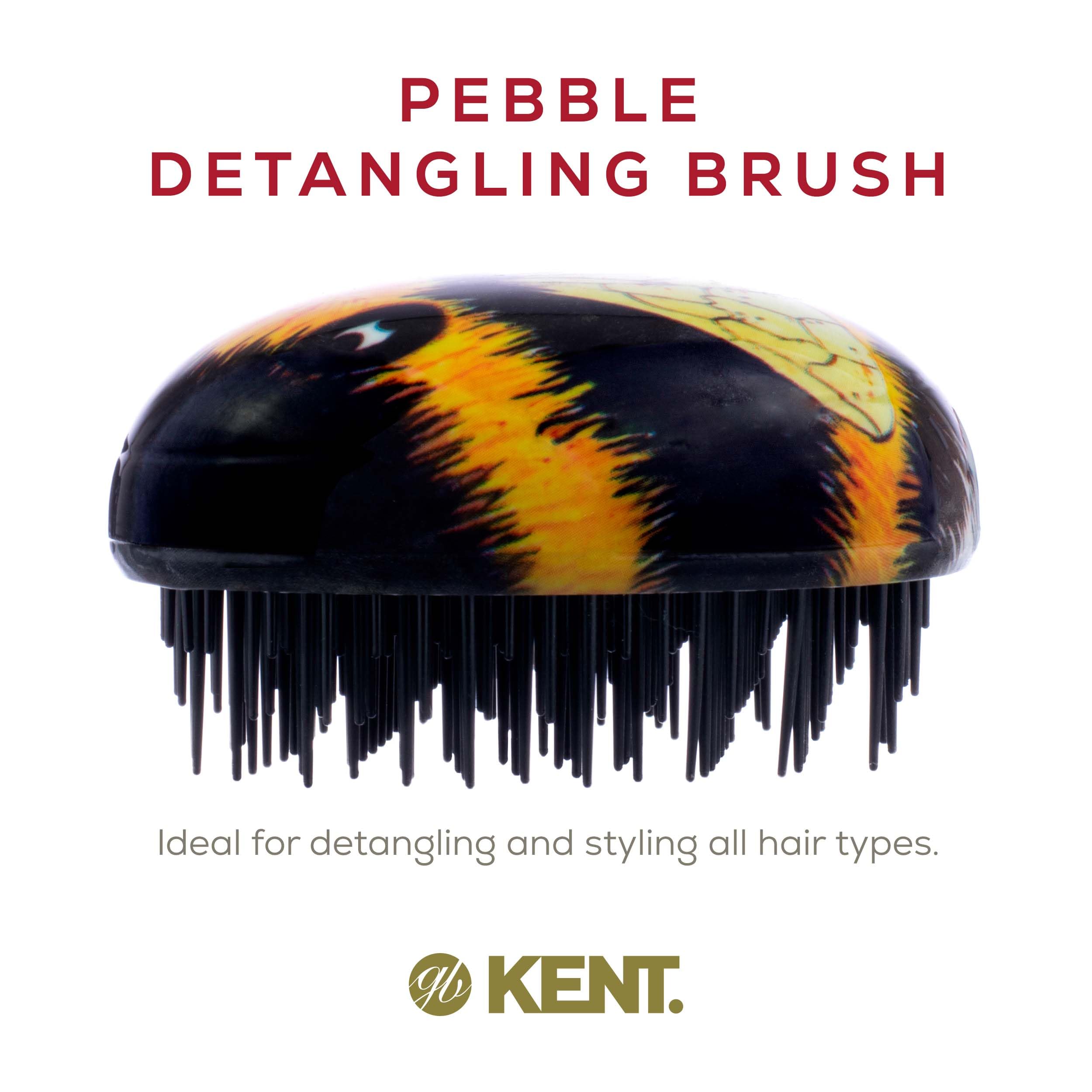 Kent PBEE Scalp Massager & Hair Detangler - Shower Brush for Dandruff & Kids (Travel Size) - Perfect for Home & Travel