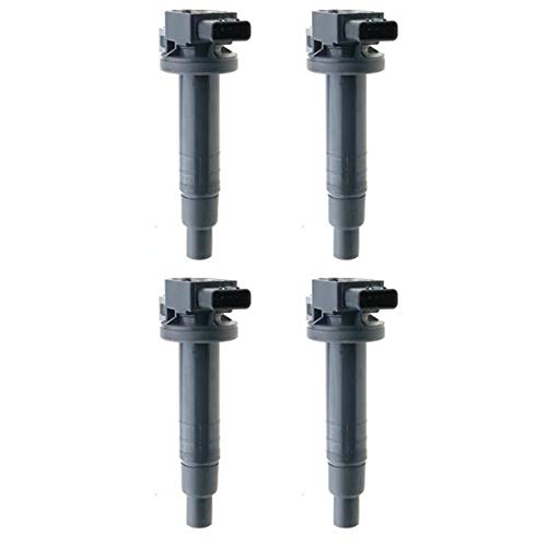 4 Pack Ignition Coil T1102 UF316 9091902240 Compatible with Toyota Echo, Prius(C), Yaris, Scion xA & xB 1.5L - Reliable Engine Performance for Smooth Driving & Fuel Efficiency