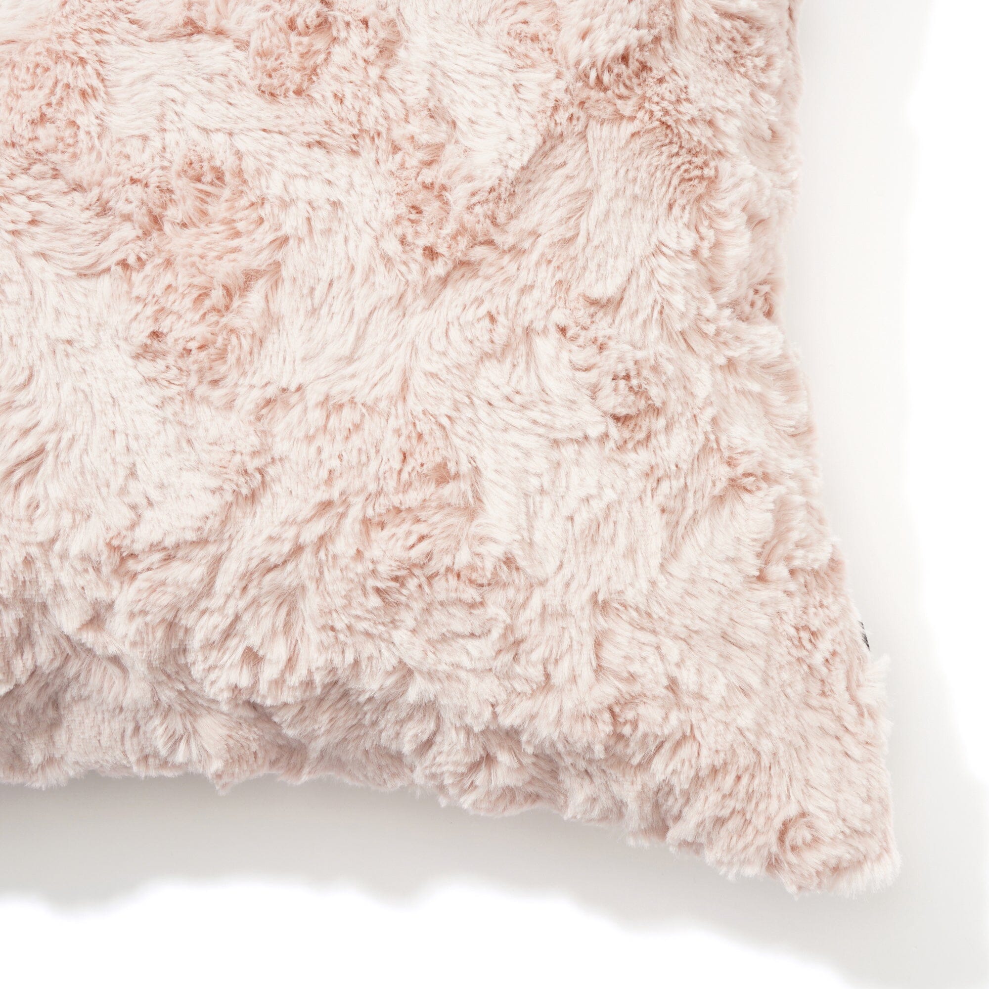 Soft Faux Fur Cushion Cover 18x18 Inches - Pink Plush Pillow Case for Sofa, Bed, Chair - Cozy Home Decor & Gift Idea