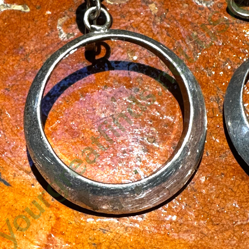 Vintage Mexican Sterling Silver Hoop Earrings Screw Back - Authentic Handmade Jewelry for Women, Gift for Her | Perfect for Parties, Weddings & Everyday Wear