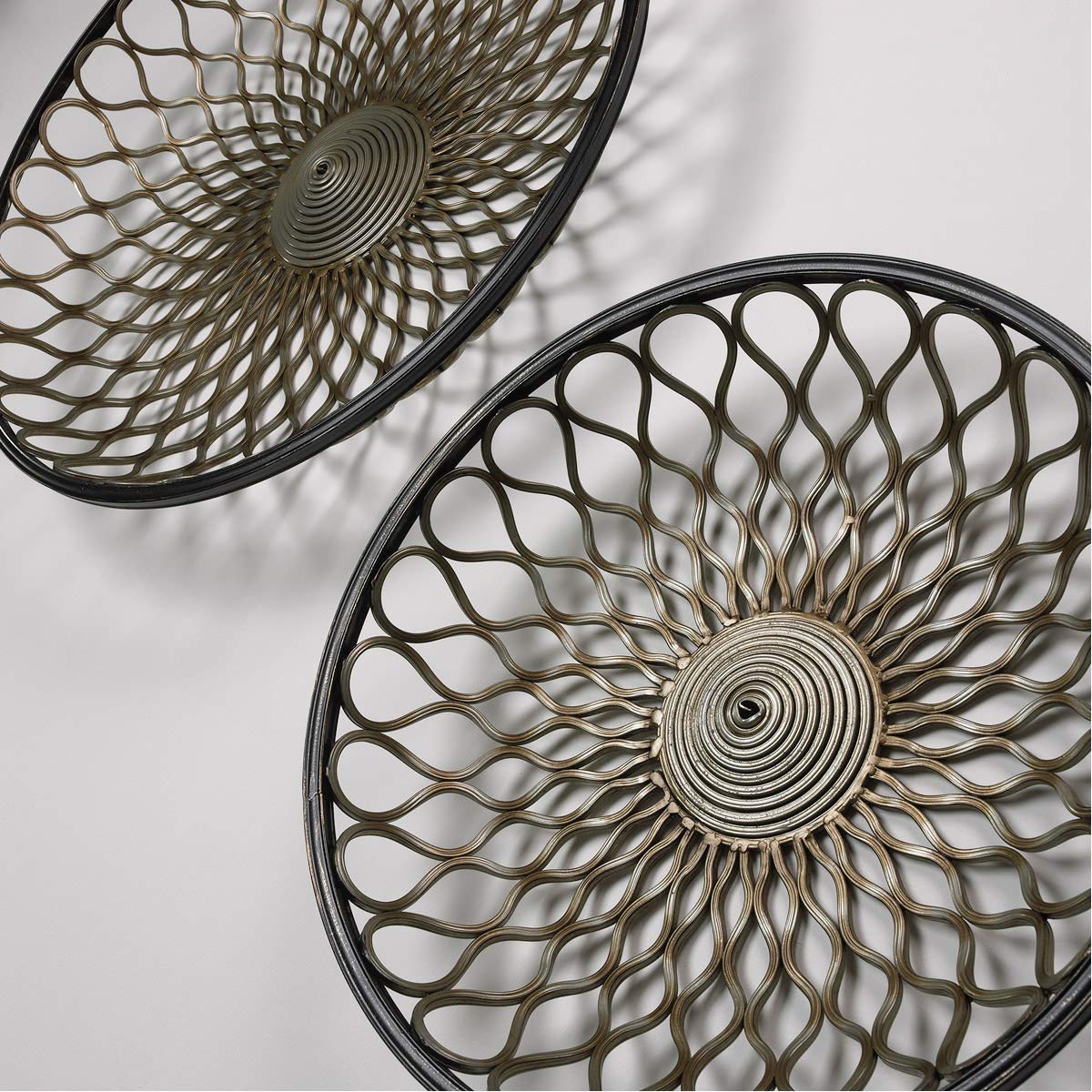 Cyan Design 02008 Round Gold Mesh Wall Decor - Elegant Modern Metal Wall Art for Living Room, Bedroom, or Office