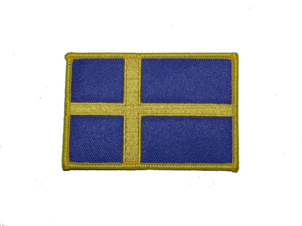 AES Sweden Country Iron On Patch (6 Pack) - Embroidered Flag Badge for Jackets, Backpacks & DIY Crafts - Perfect for Travel Enthusiasts & Patriotic Decor
