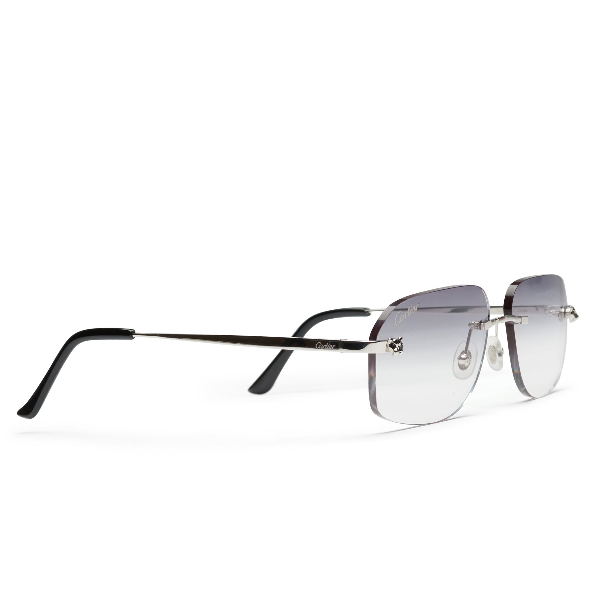 Cartier CT01480 002 Panthere De Cartier Rimless Sunglasses - Luxury Designer Eyewear for Women | UV Protection & Lightweight Comfort | Perfect for Fashion, Travel & Outdoor Activities