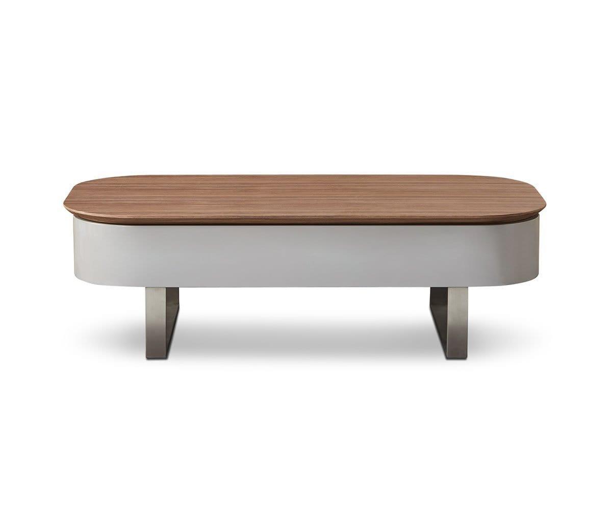 Lift Top Storage Coffee Table with Hidden Compartment - Modern Convertible Ottoman for Living Room, Home Office & Small Spaces