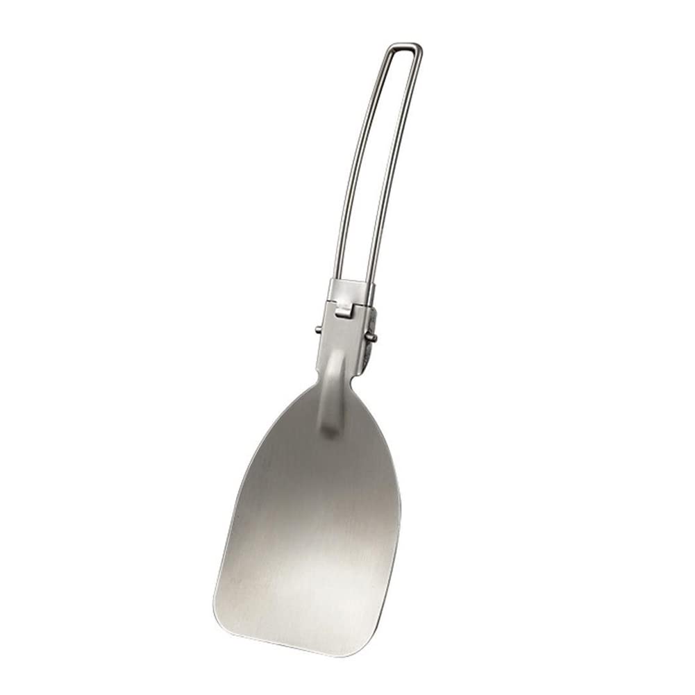 Stainless Steel Folding Spatula - Metal Food Turner for Outdoor Cooking, BBQ, Picnic & Camping | Perfect for Grilling, Flipping Burgers & Pancakes