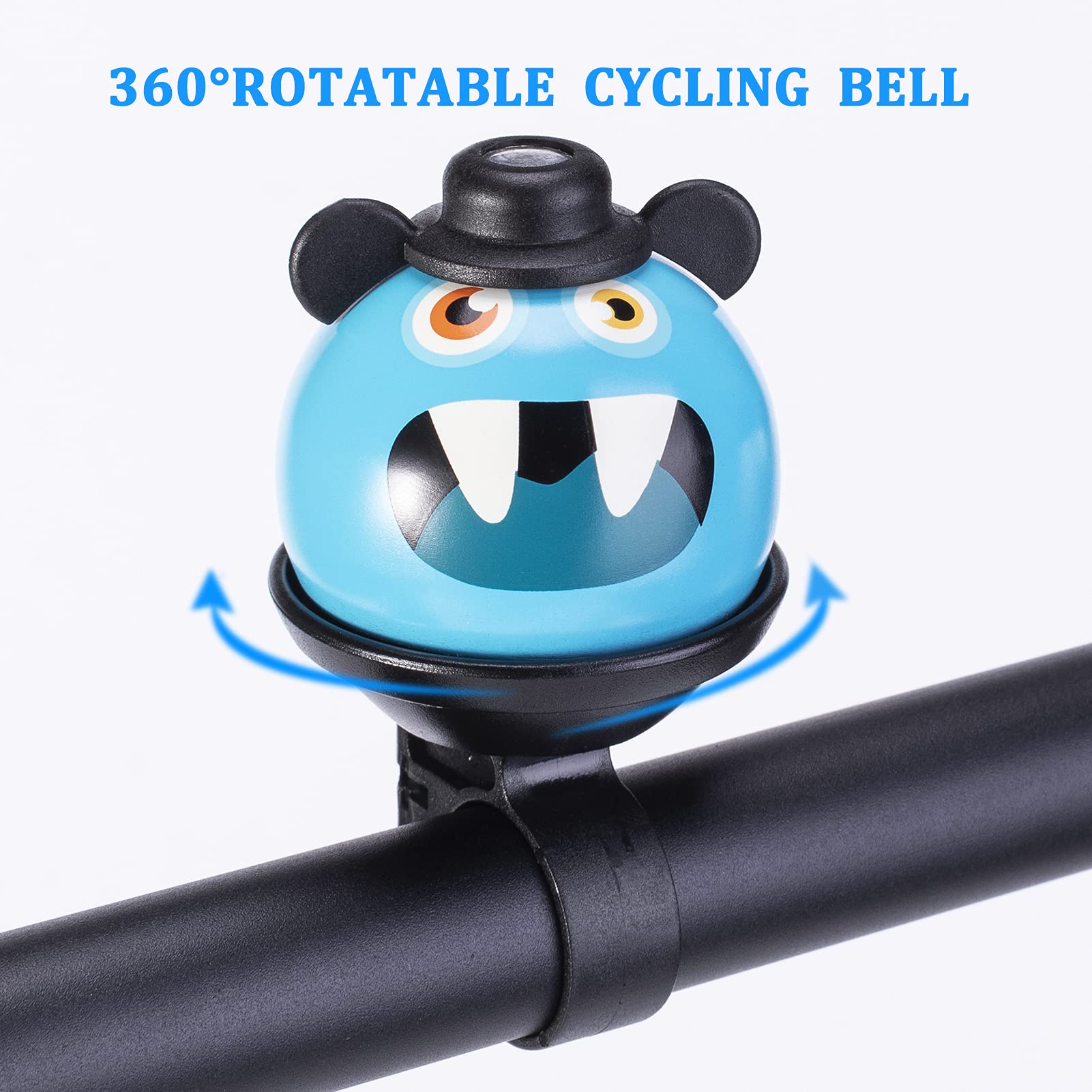 ROCKBROS Kids Bike Bell - Cute Ring Ball Bicycle Bell for Boys & Girls - Durable Cycling Accessories for Scooters & Bikes - Perfect for Playgrounds, Parks & Neighborhood Rides