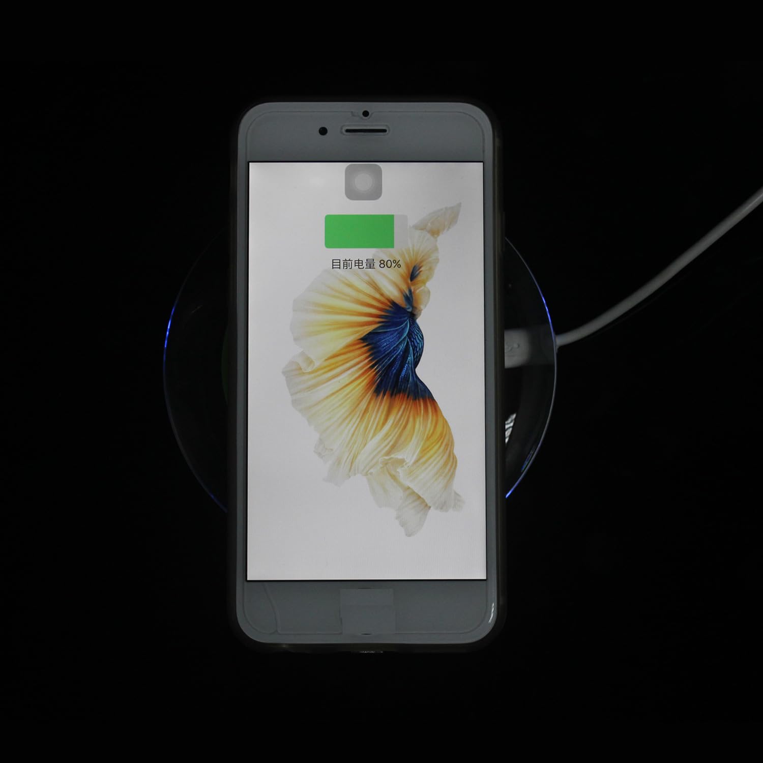 ANGELIOX Qi Wireless Charger Pad - Fast Charging Receiver for iPhone 7/7 Plus/6/6 Plus/6s/5Se/5s/5c/5 - Perfect for Home, Office & Car Use