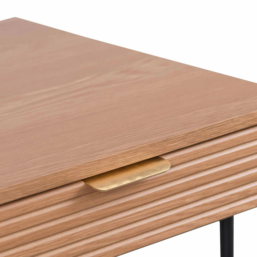 Stylish Dark Oak Home Office Desk - Modern Ergonomic Writing Desk for Small Spaces - Perfect for Remote Work, Study & Productivity