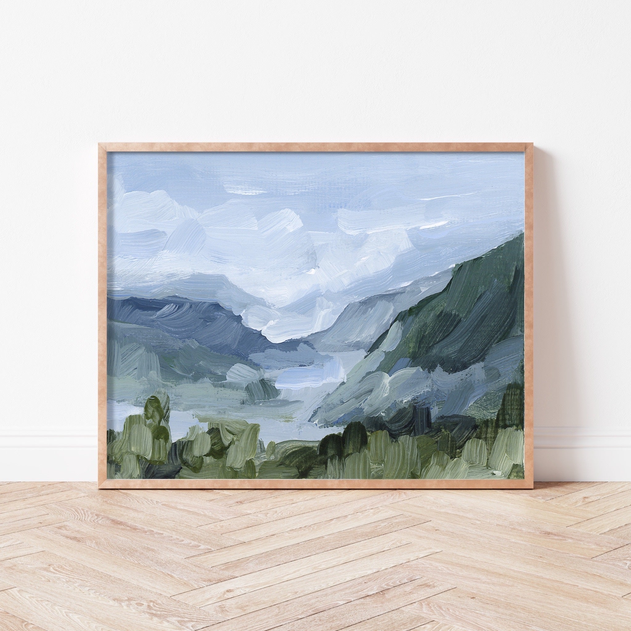 Blue Juneau Art Print - Stunning Wall Decor for Living Room, Bedroom & Office | Premium Canvas Painting for Home & Office Decor