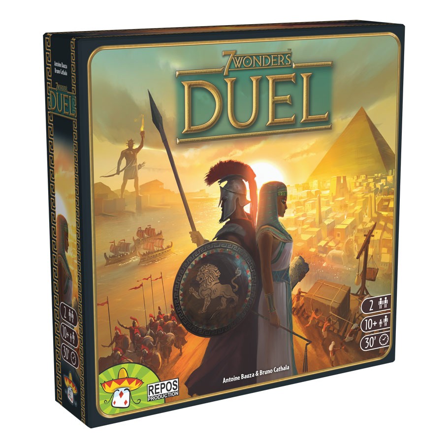 7 Wonders Duel Board Game - Award-Winning Strategy Card Game for 2 Players | Perfect for Family Game Nights & Competitive Play
