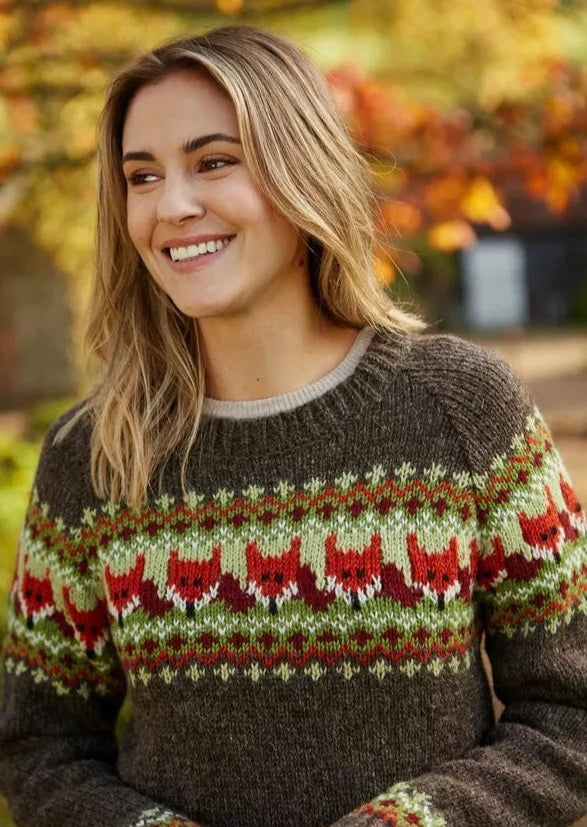 Premium Fox Wool Sweater for Women - Soft & Warm Winter Knitwear - Cozy Pullover for Casual Outfits & Outdoor Activities