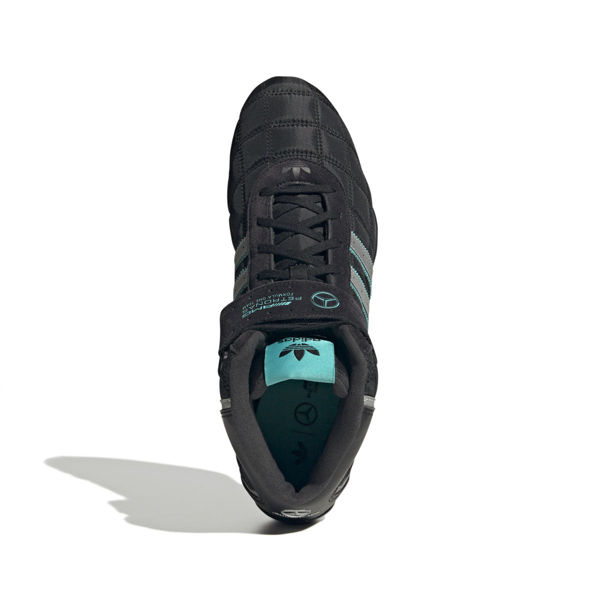 Mercedes AMG Petronas F1 Team adiracer Hi 'Black Silver Metallic' Sneakers - Official F1 Racing Shoes for Men, High-Top Performance Sneakers for Motorsport Enthusiasts - Perfect for Racing Events, Car Shows, and Casual Streetwear
