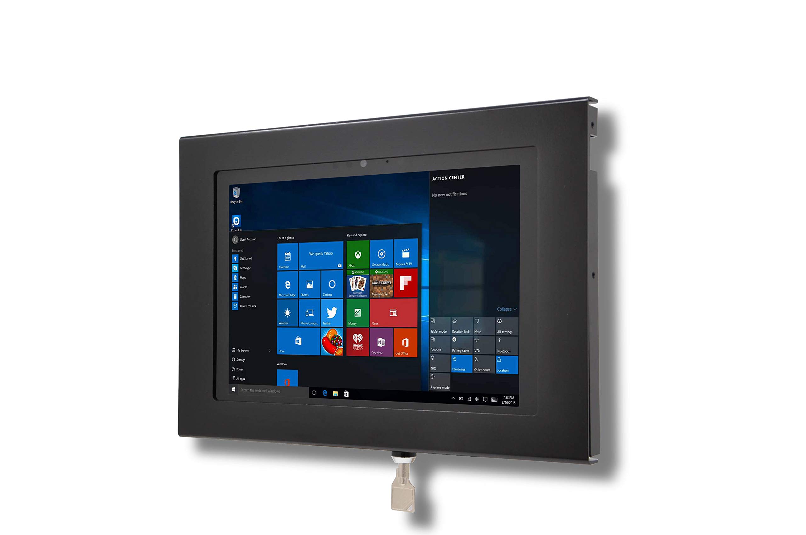 TABcare Locking Security Metal Case for Lenovo Tablet 10 (3rd Gen) - Wall Mountable 75/100mm VESA Compatible - Durable Protection for Schools, Offices & Retail Displays (Black)