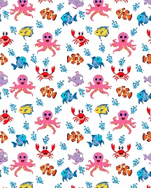 Crab, Octopus, Fish