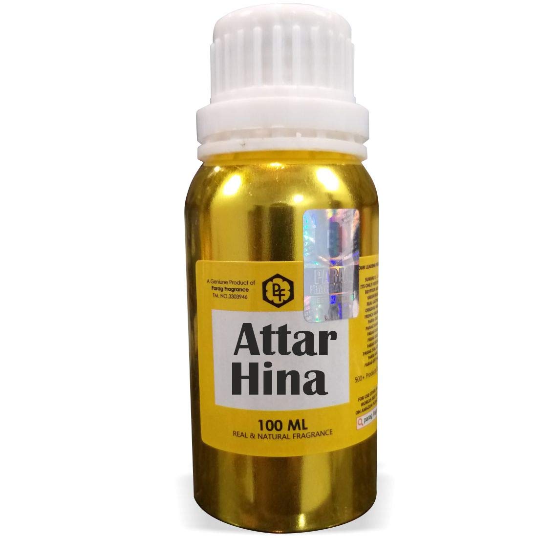 Parag Fragrances Hina Attar 100ml Alcohol-Free Perfume Oil for Men - Long-Lasting Scent & Itra | Perfect for Daily Wear, Special Occasions & Gift Giving