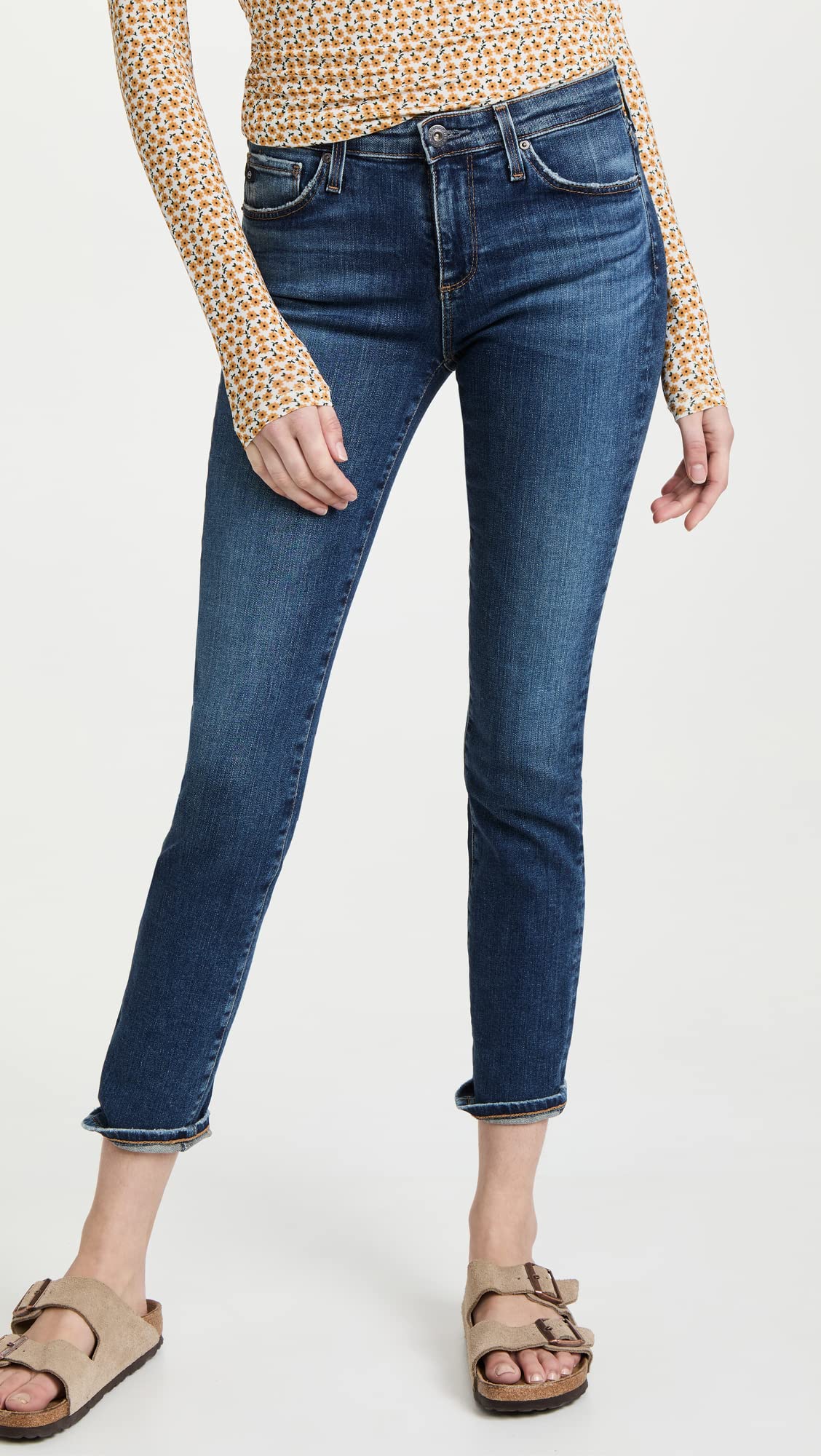 Women's Prima Mid Rise Cigarette Ankle Jeans - Slim Fit Stretch Denim Pants for Casual & Work Wear | Perfect for Office, Date Night & Everyday Outfits