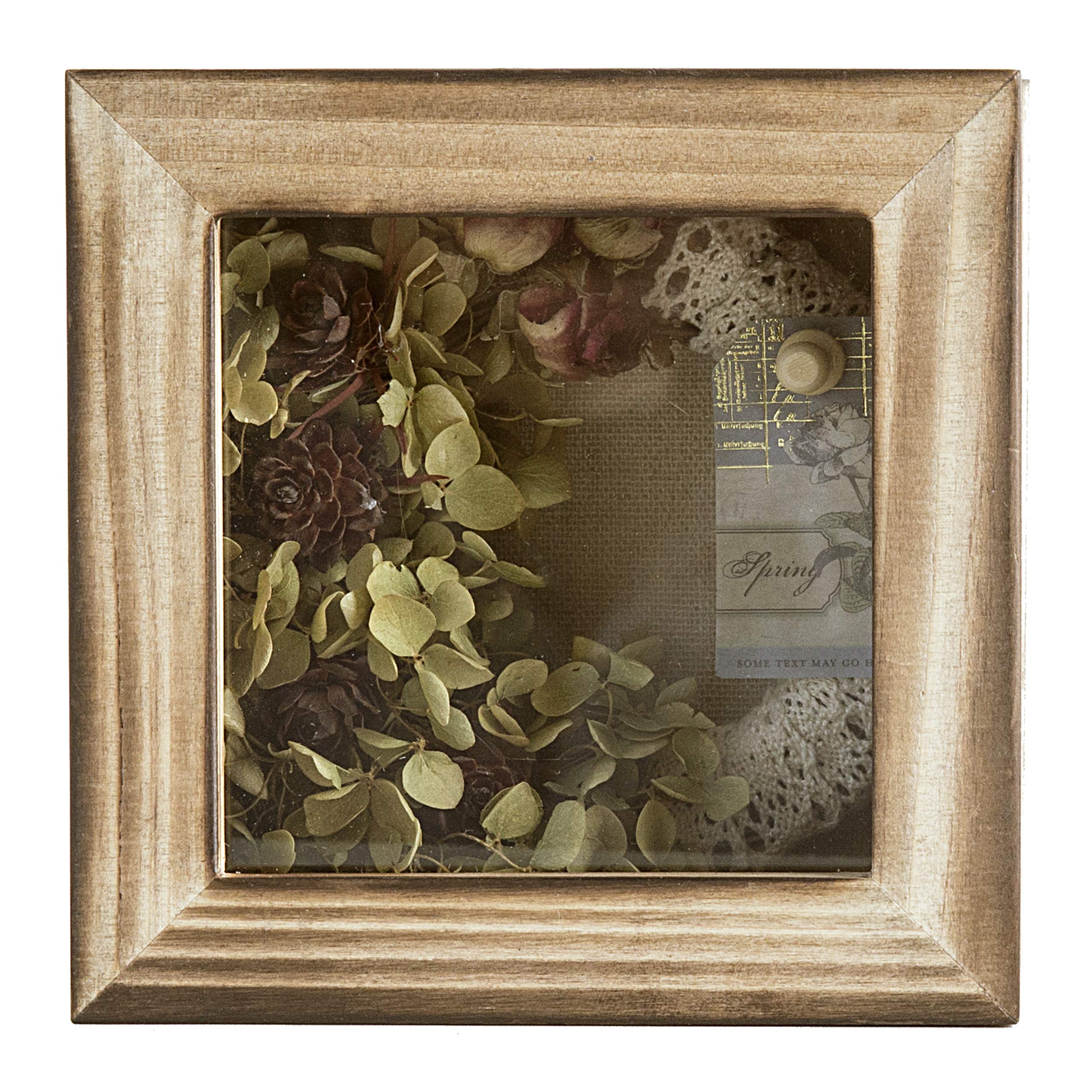 5x5 Shadow Box Frame - Premium Display Case for Memorabilia, Awards, Bouquet Photos & Baby Keepsakes | Linen Back Mini Shadow Box for Paw Prints, Pins & Small Treasures | Perfect for Home Decor, Wedding Memories & Nursery Display