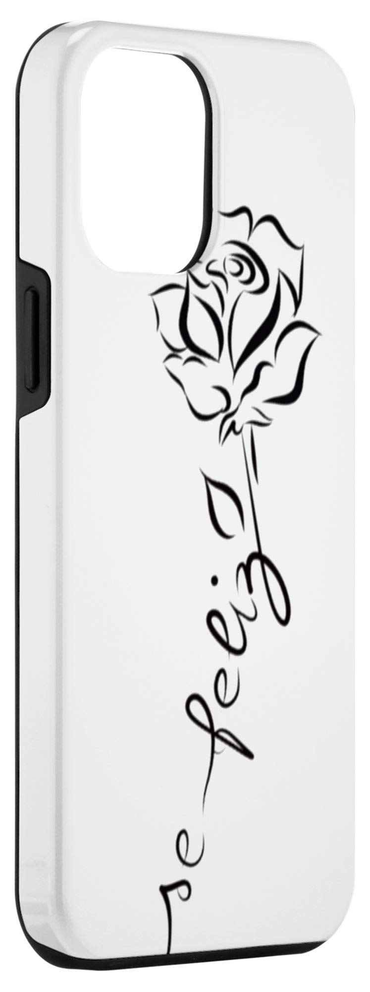 Premium iPhone 12 Pro Max Case - Elegant Rose Gold Art Design | Slim Protective Cover with Shock Absorption | Perfect for Daily Use, Travel & Gift Giving