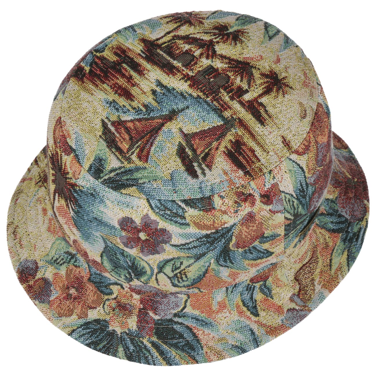 Stetson Floral Jacquard Bucket Hat - Women's Sun Protection Summer Beach Hat for Outdoor, Travel & Fashion Accessories