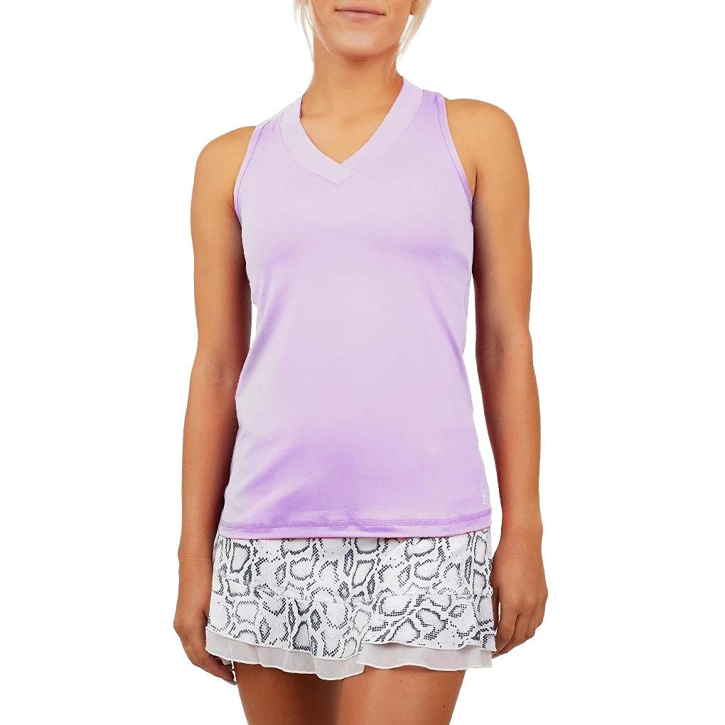 UV Protection Women's Racerback Tennis Tank Top - Moisture Wicking Athletic Shirt for Workout, Yoga & Outdoor Sports