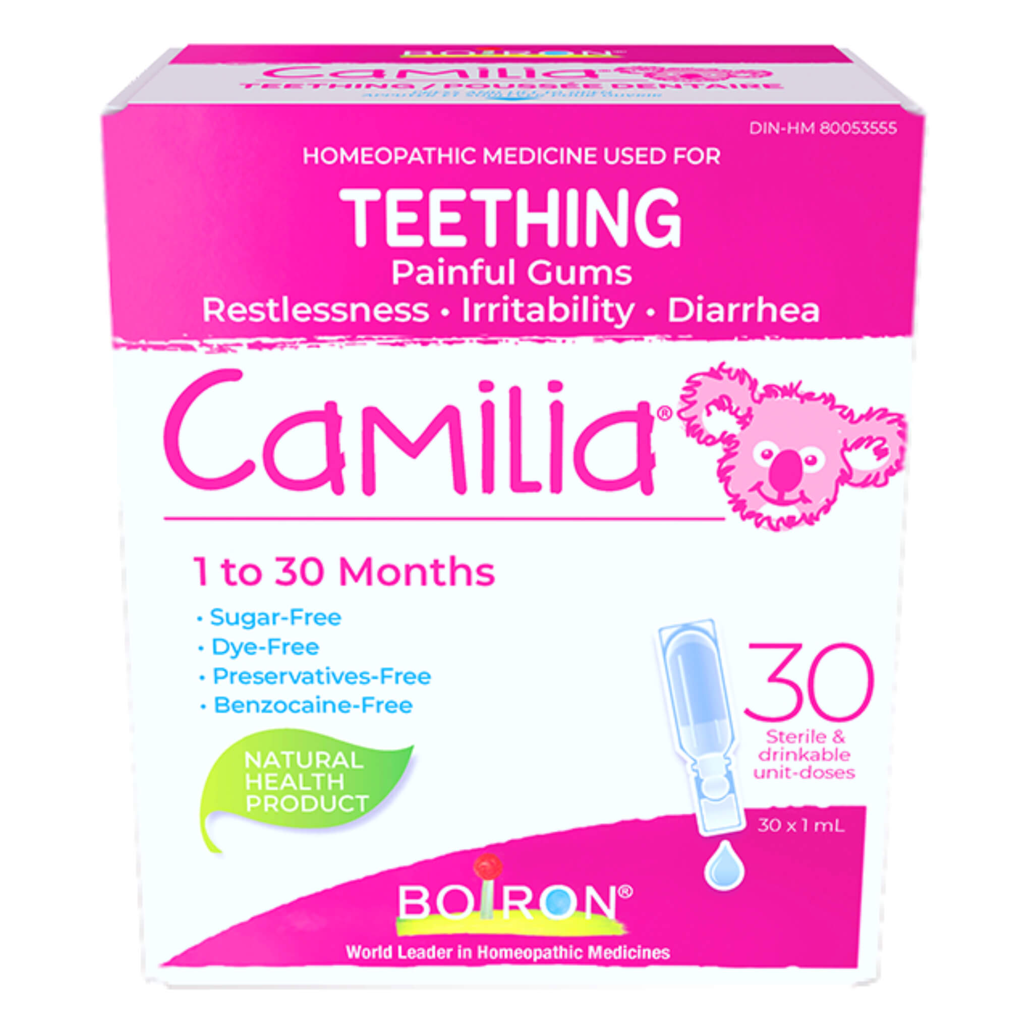 Camilia Baby Teething Relief Gel for Infants 1-30 Months - Soothes Sore Gums & Helps with Teething Pain | Safe & Natural Solution for Teething Babies at Home or On-the-Go