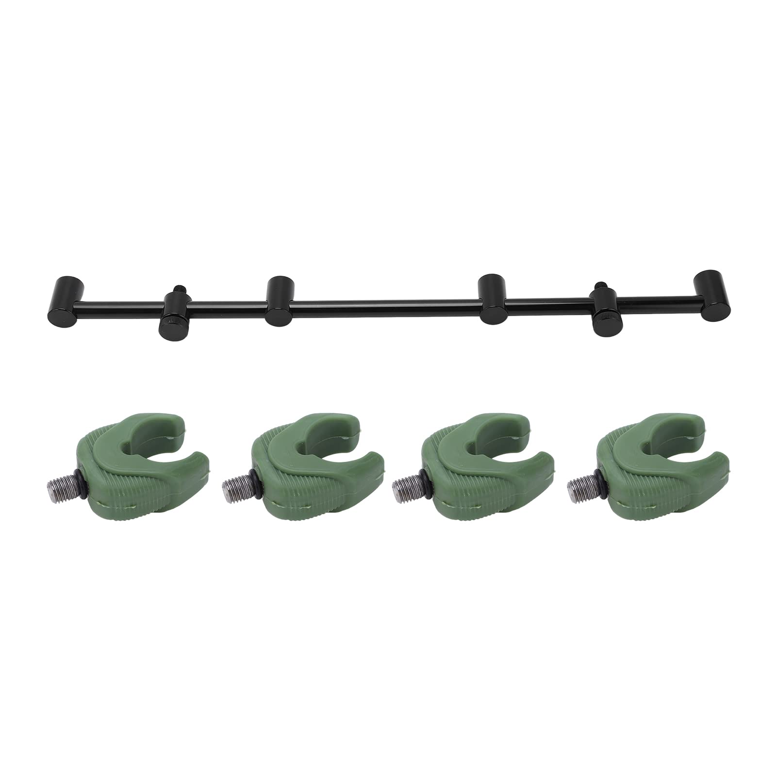 Tgoon Fishing Rod Pod Stand Holder - High Strength 4-Head Rod Rest for Outdoor Fishing (45cm Bracket + 4 Bracket Heads) | Perfect for Bank Fishing, Carp Fishing & Shore Angling