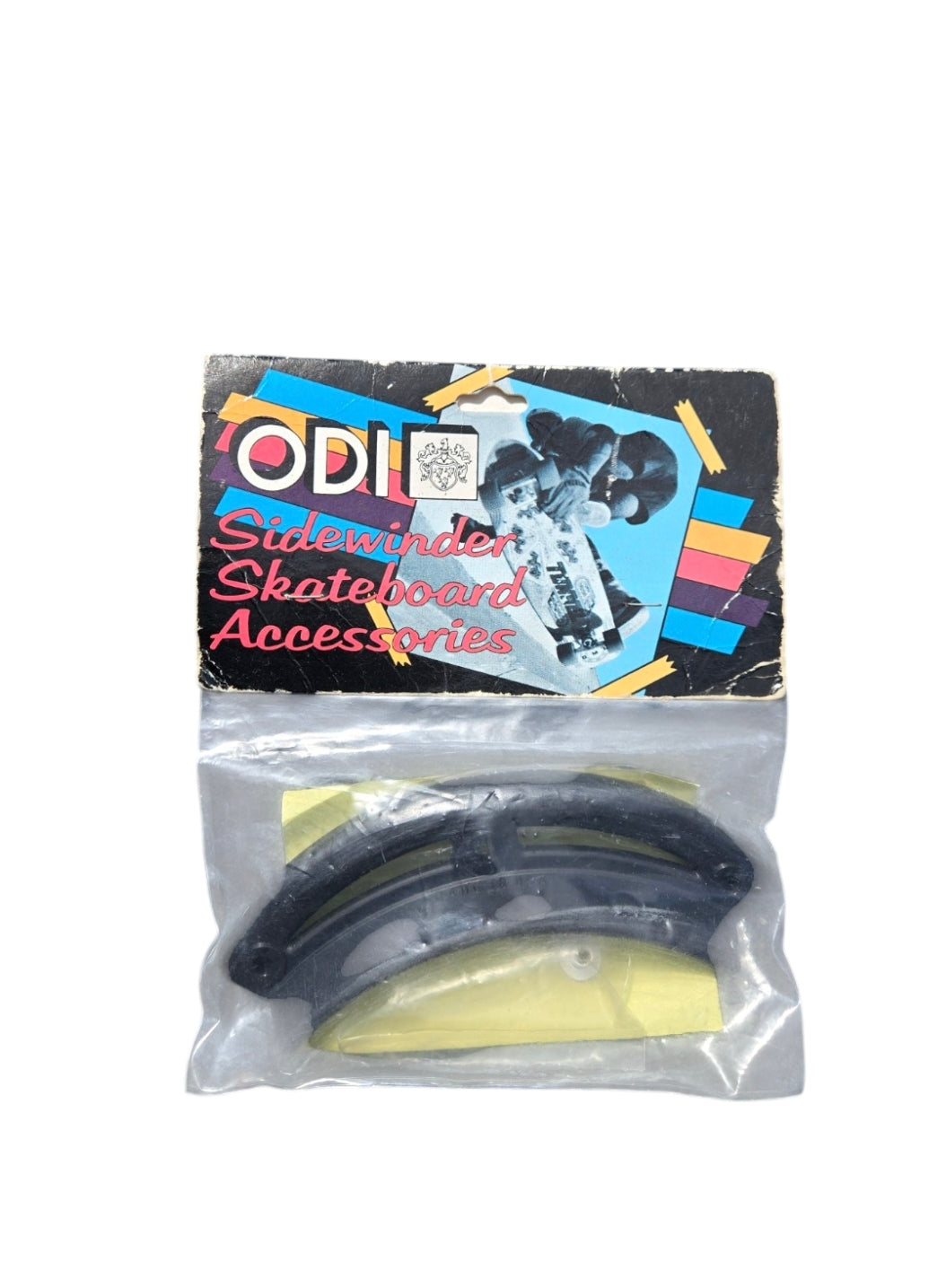 Vintage ODI Nose Guard Spoiler with Hardware - Black | Universal Fit for Motorcycles & ATVs | Off-Road Protection Accessory