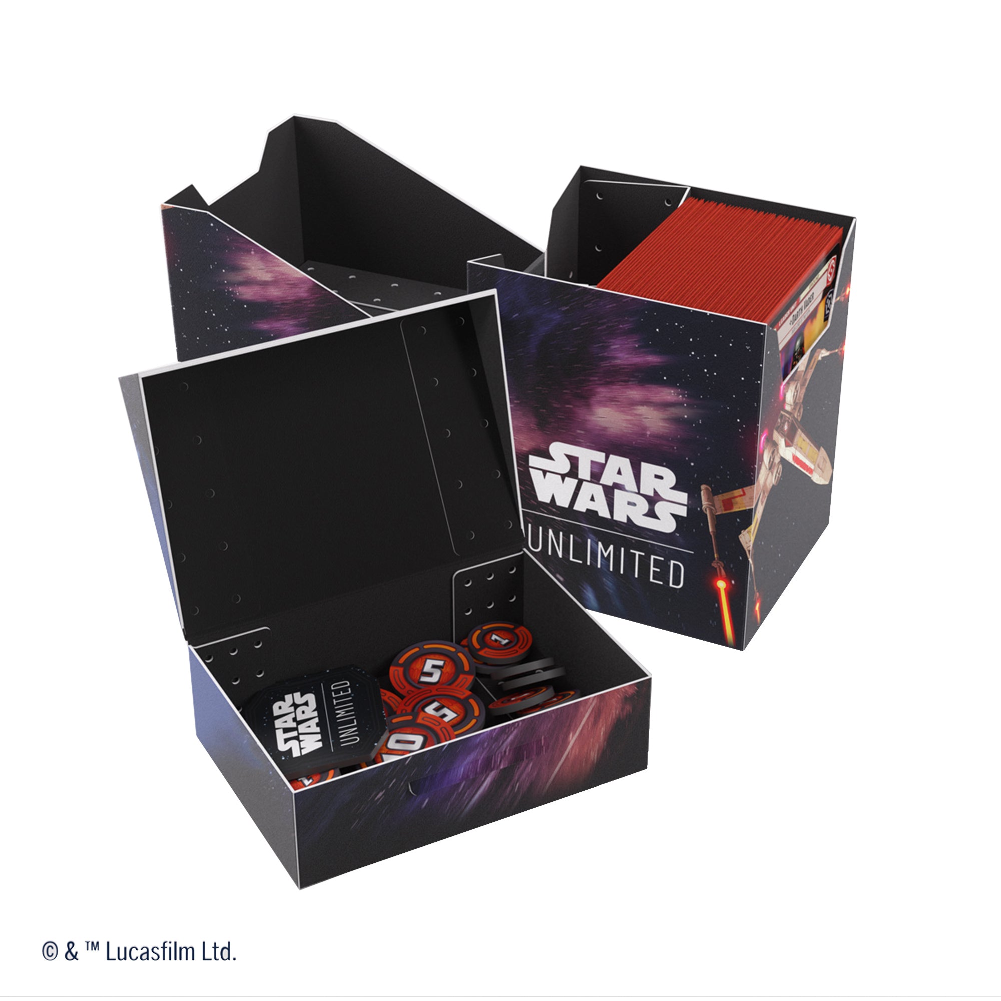 Star Wars: Unlimited Soft Crate for X-Wing & TIE Fighter - Perfect for Collectible Card Game Storage & Travel Accessories
