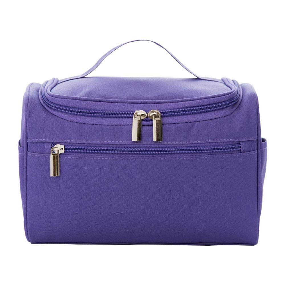 SHOPMENT Waterproof Makeup Bag for Women & Girls - Travel Cosmetic Organizer with Zipper, Cute Multi-Color Pouch | Perfect for Travel, Gym, and Daily Beauty Storage