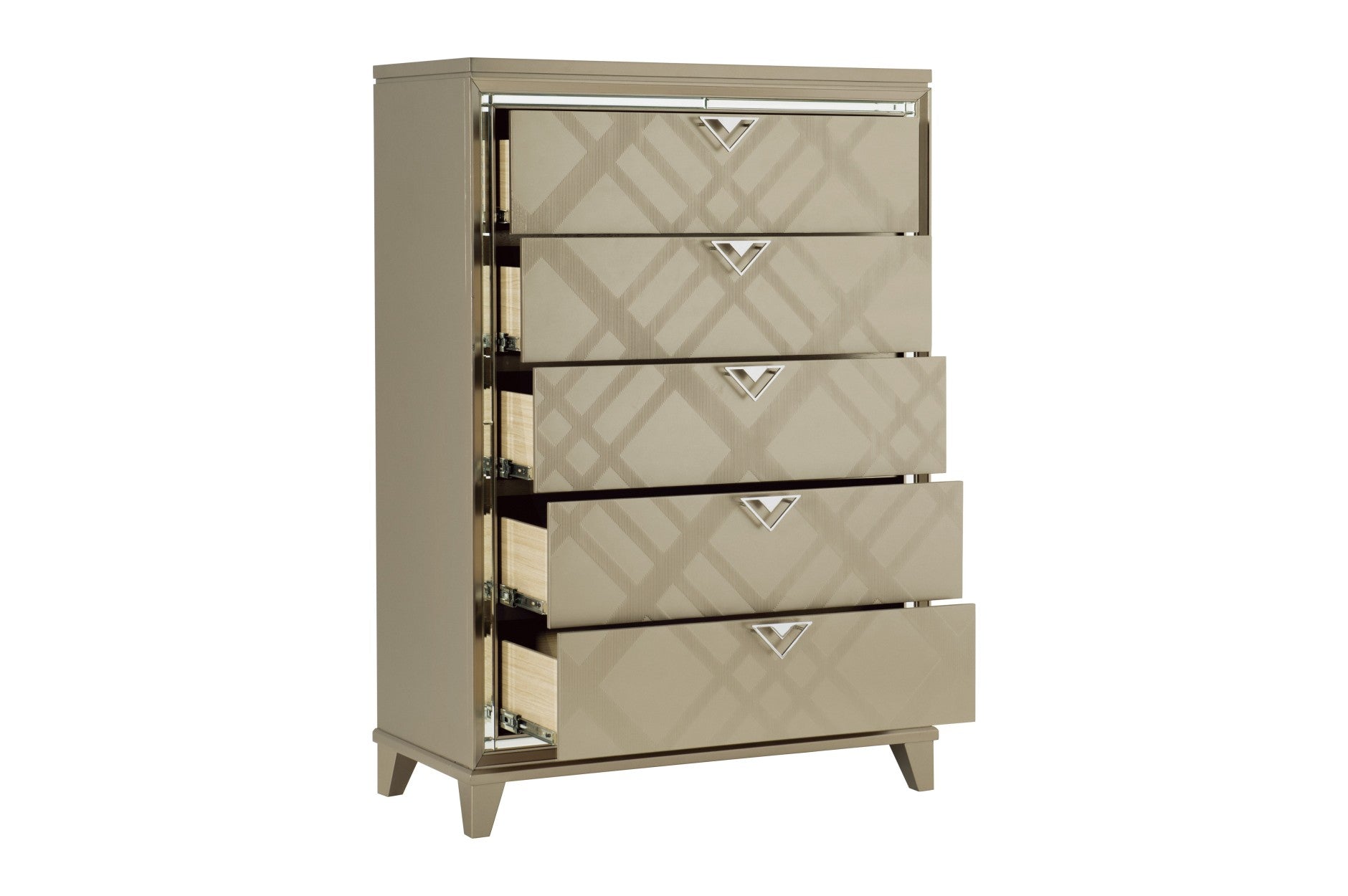 Stylish Bijou Bedroom Collection with LED Backlighting - Modern Lighting for Bedroom Decor & Ambiance